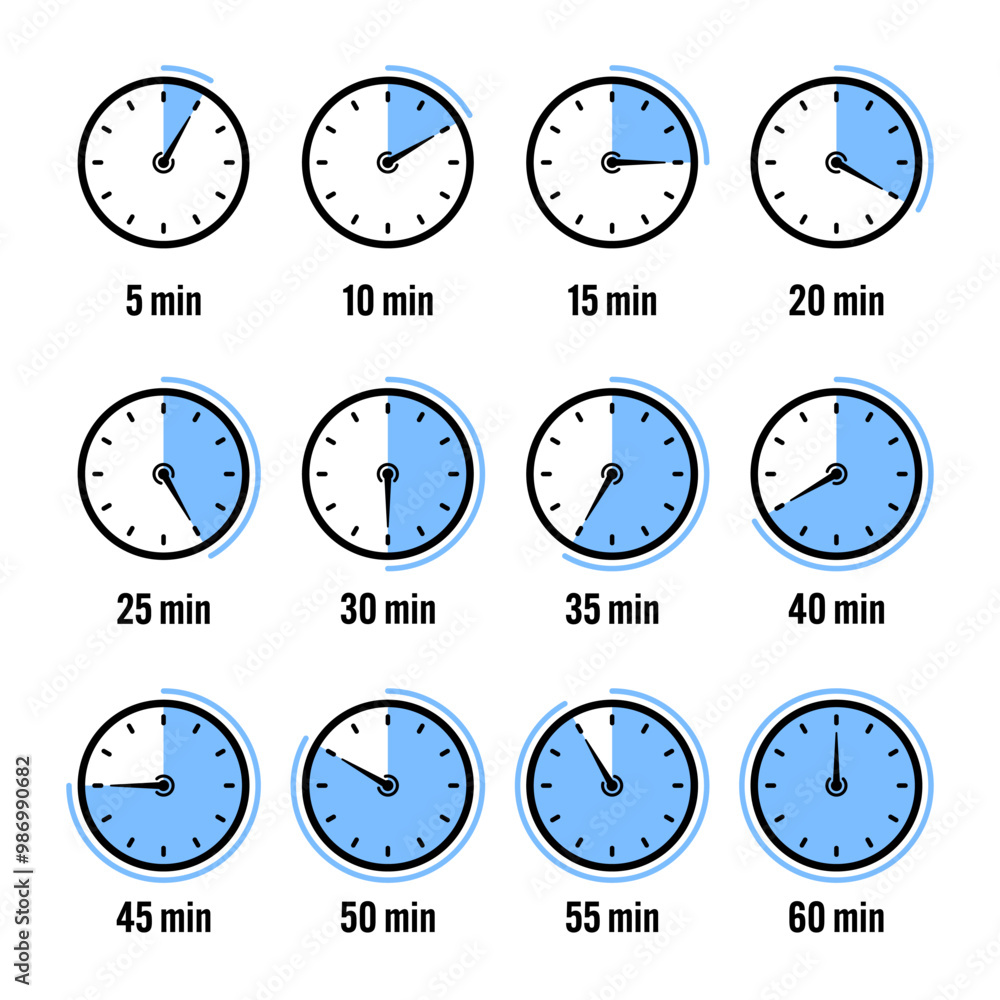 Stopwatch icons. Colorful simple chronometer, time counter with dial. Countdown timer showing hours and minutes. Deadline, measurement for sport. Cooking time label, sticker. Vector illustration Stopwatch icons. Colorful simple chronometer, time counter with dial. Countdown timer showing hours and minutes. Deadline, measurement for sport. Cooking time label, sticker. Vector illustration