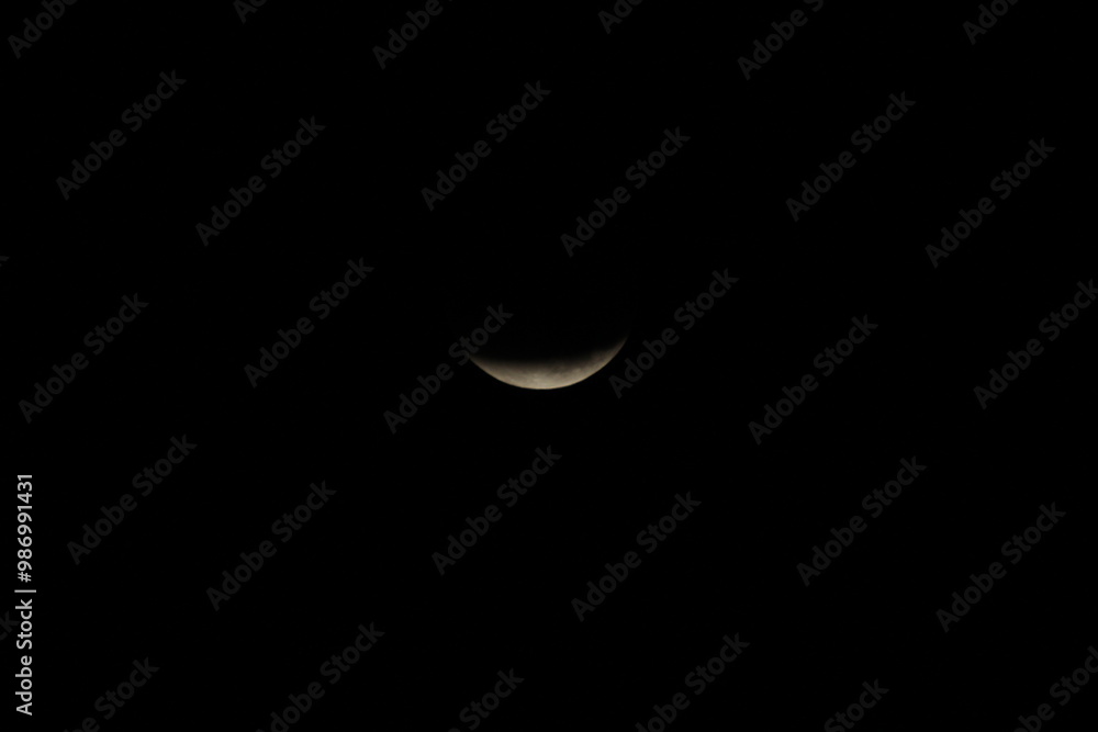 Offenburg, Germany - 09 28 2015 - Lunar eclipse and blood moon Offenburg, Germany - 09 28 2015 - Lunar eclipse and blood moon