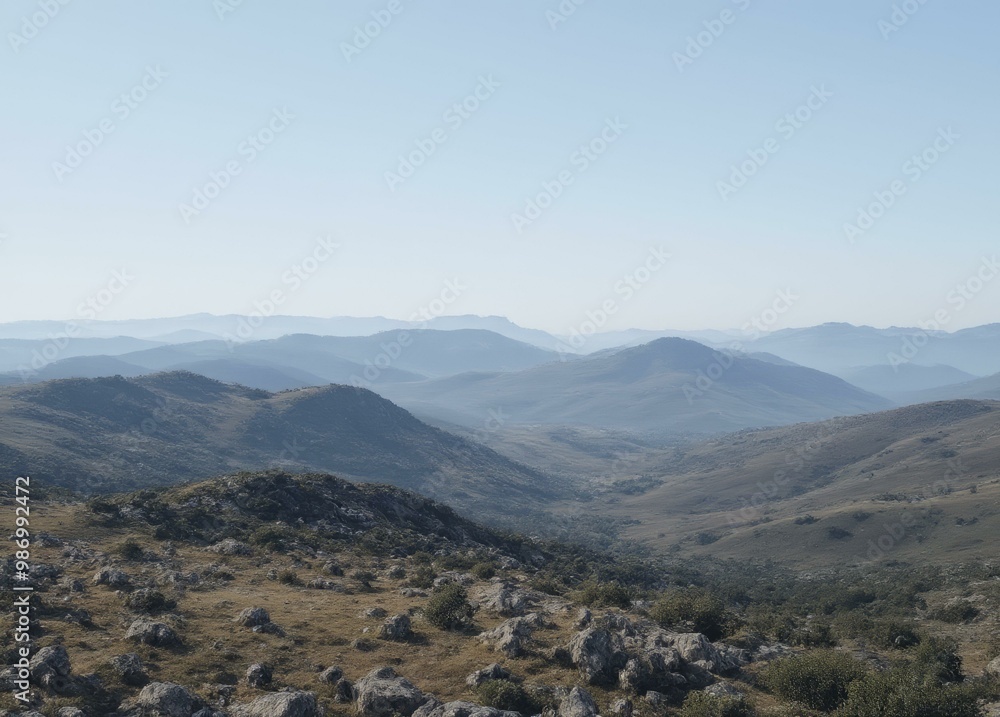 Midday View of Mount Kosciuszko with Clear Skies Midday View of Mount Kosciuszko with Clear Skies