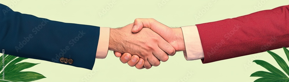 handshake between two individuals, symbolizing cooperation and partnership in a professional setting. handshake between two individuals, symbolizing cooperation and partnership in a professional setting.