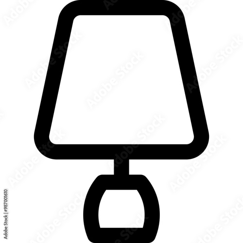 lamp electronic icon style outline