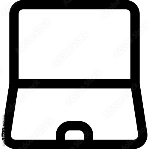 laptop electronic icon style outline