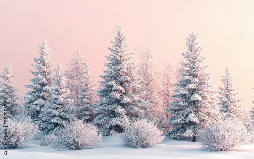 Snowy Forest at Dawn Snowy Forest at Dawn