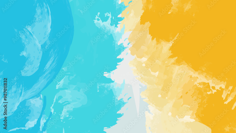 Obraz premium watercolor background design with colorful vector design 