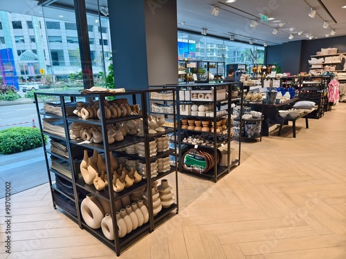 Canvas Print KUALA LUMPUR, MALAYSIA - AUGUST 28, 2024: HM HOME store at big shopping center