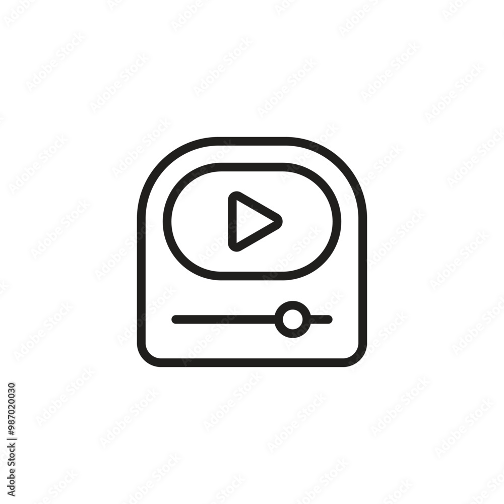 Play button icon in flat style. Music player vector illustration on isolated background. Playback interface sign business concept. Play button icon in flat style. Music player vector illustration on isolated background. Playback interface sign business concept.