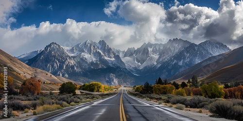 Highway in Grand Teton National Park