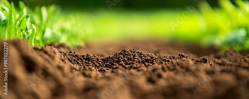 Close-up of clay-rich soil, used for specialized crops, highlighting soil types in farming