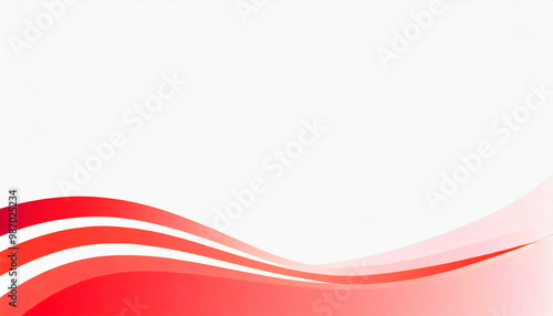 An illustration with red streamlined patterns on a white background.