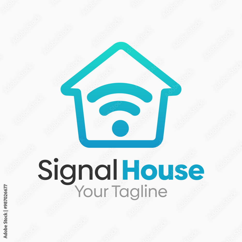 Signal House Logo Design Template. Good for Business, Agency, Community and Organization Signal House Logo Design Template. Good for Business, Agency, Community and Organization
