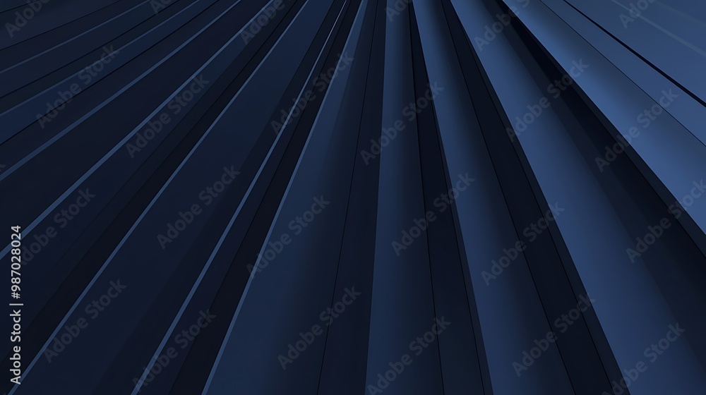 Abstract dark blue background with converging lines creating a dynamic and modern design. Abstract dark blue background with converging lines creating a dynamic and modern design.