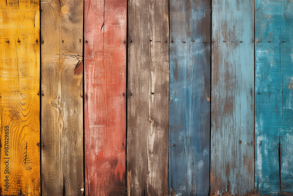 Attractive Colored structure of wooden boards Attractive Colored structure of wooden boards