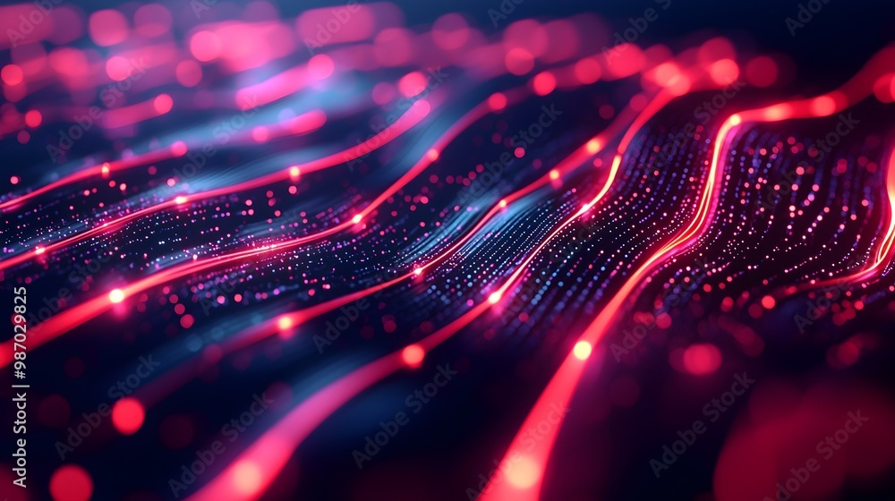 Luminous Data Flowing Through a Pulsing Digital Algorithm Visualization Luminous Data Flowing Through a Pulsing Digital Algorithm Visualization