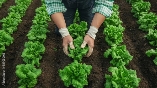 Farmers working to improve soil health with natural fertilizers and organic compost