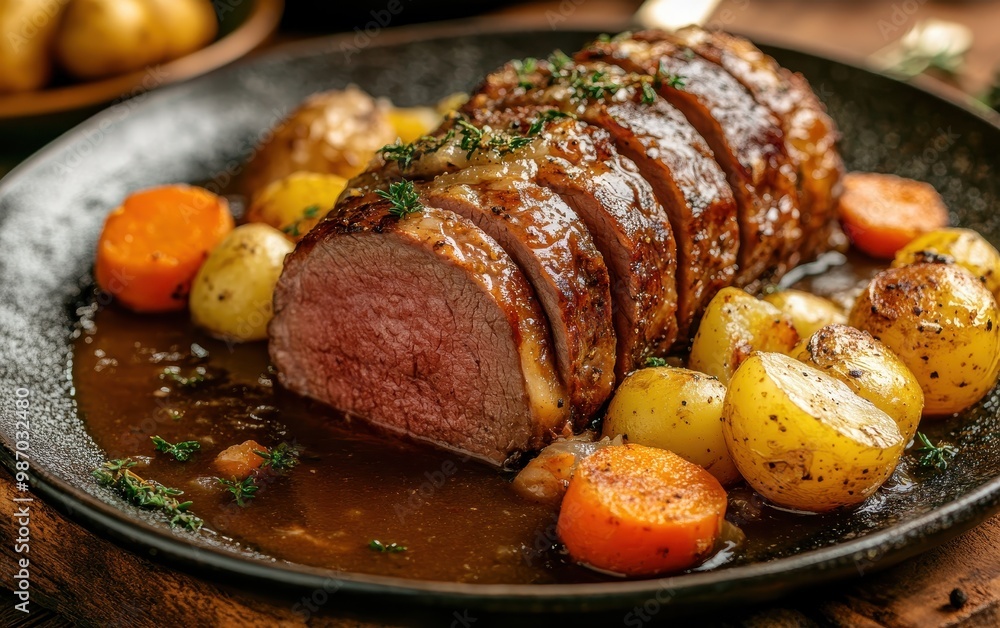 Roast Beef with Carrots and Potatoes Roast Beef with Carrots and Potatoes