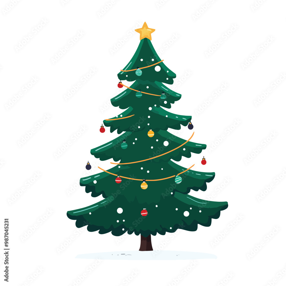 Fototapeta premium A highly decorative christmas tree