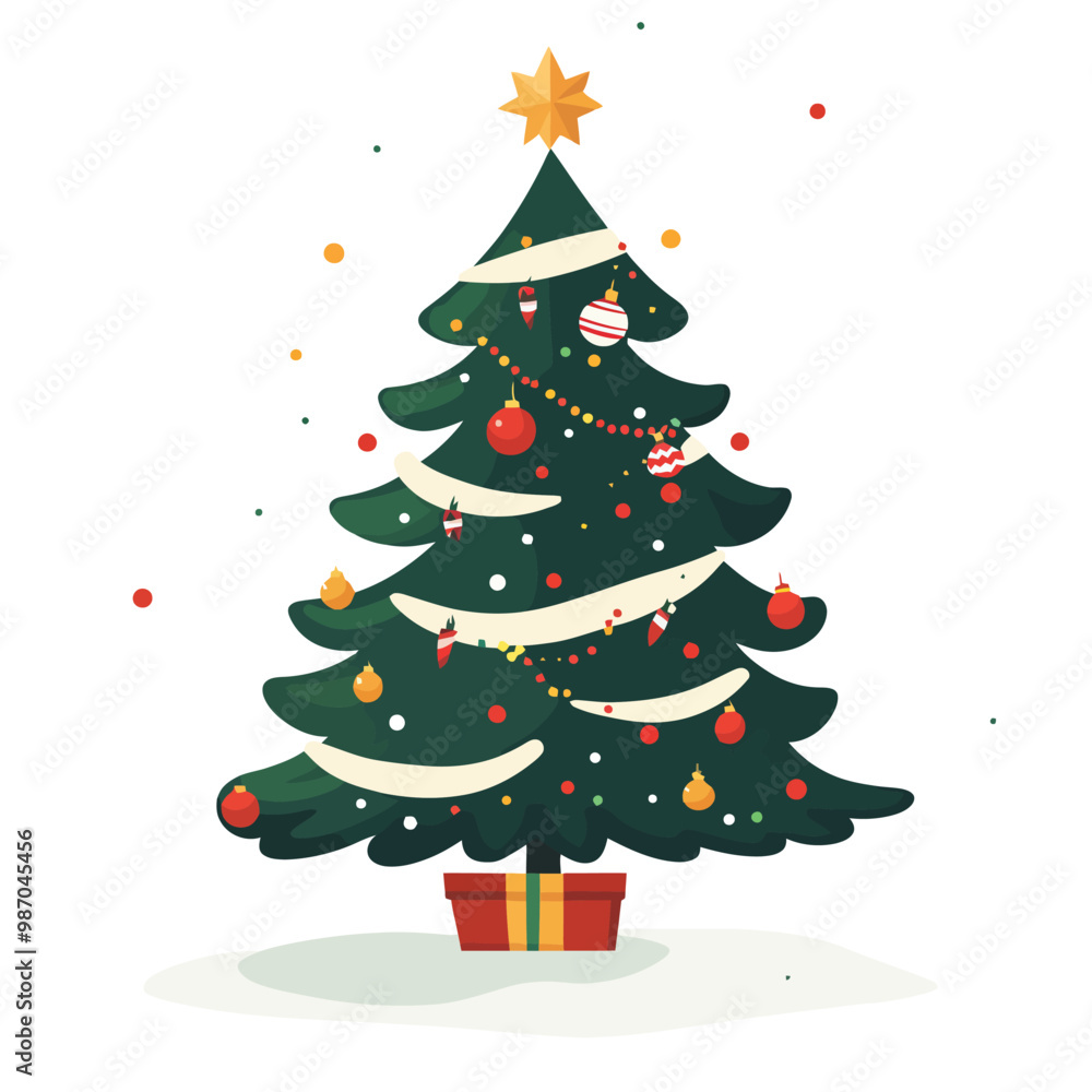 Obraz premium A highly decorative christmas tree