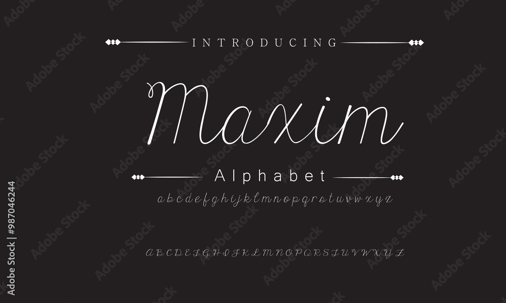 Stylish Elegant Font Collection Stylish Elegant Font Collection