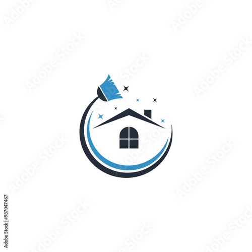 Home Cleaning Services Logo Design
