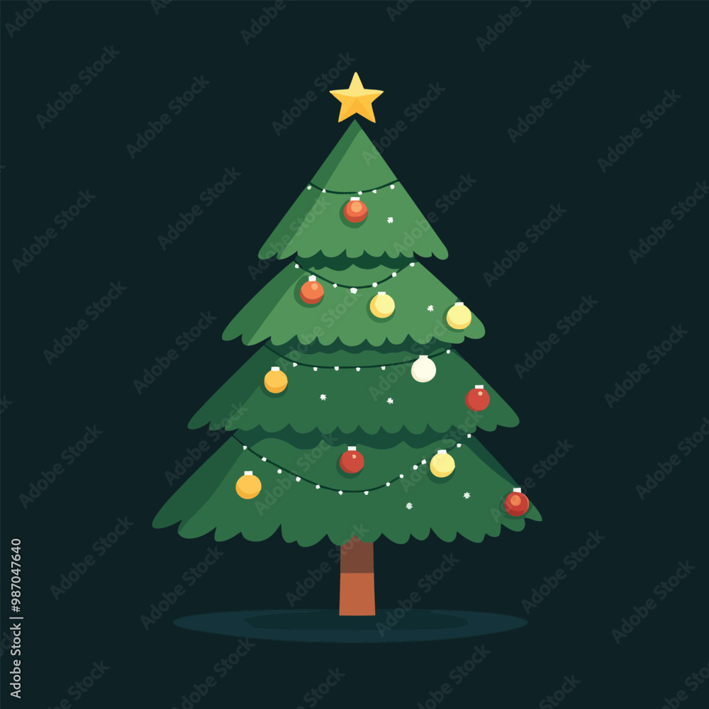 Obraz premium Christmas tree isolated