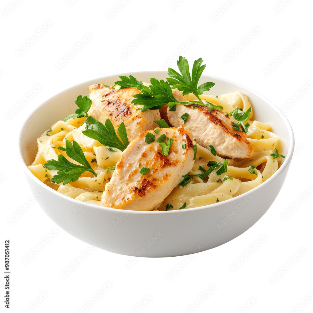 Fettuccine Alfredo with Grilled Chicken Fettuccine Alfredo with Grilled Chicken