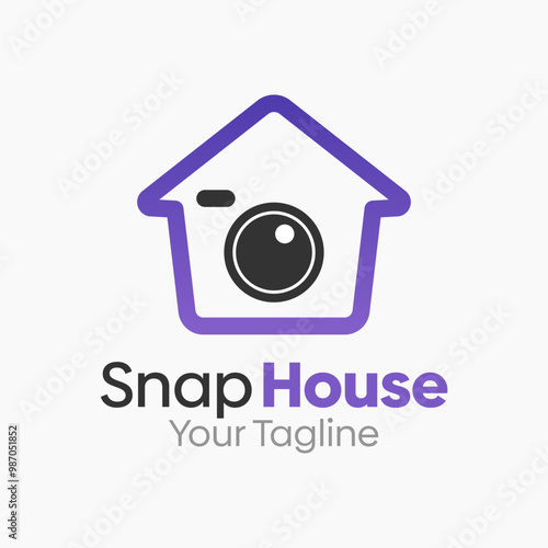 Snap House Logo Design Template. Good for Business, Agency, Community and Organization