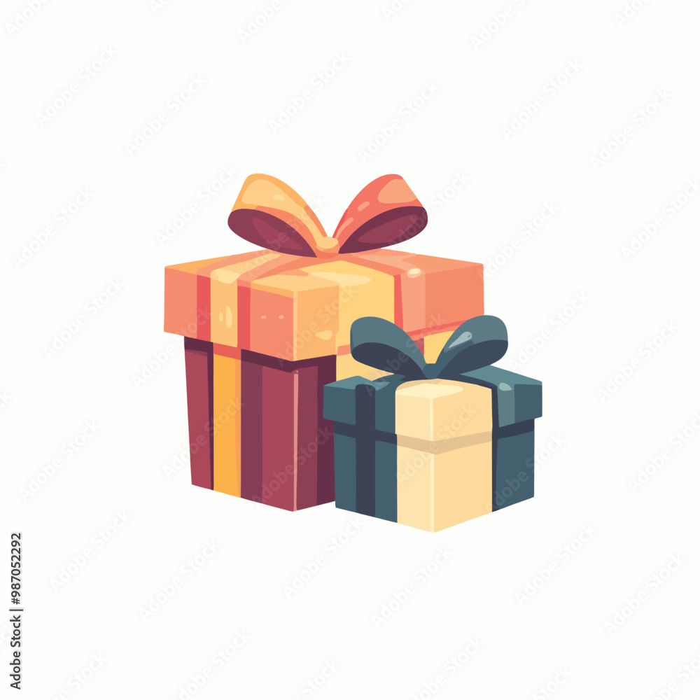 Obraz premium christmas gift boxes with snowflakes