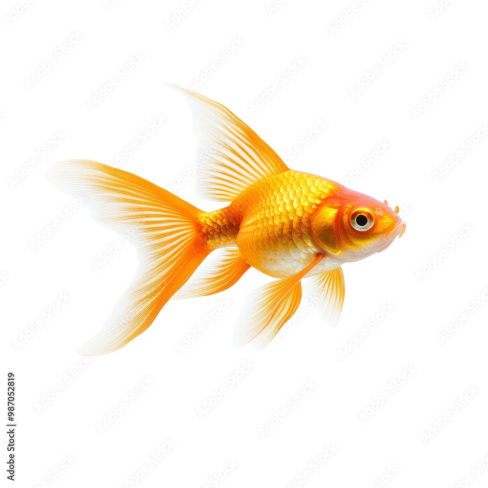 Fototapeta premium Goldfish Isolated