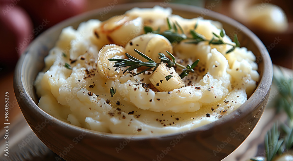 Mashed Potatoes with Roasted Garlic. Mashed Potatoes with Roasted Garlic.