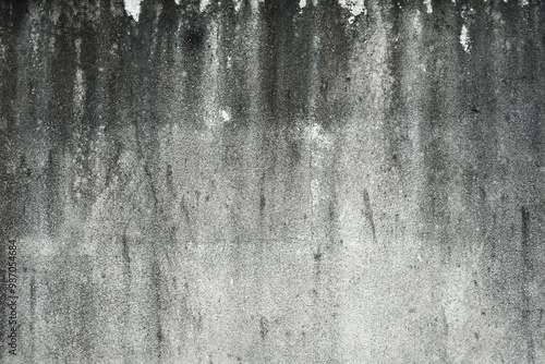 Grungy Concrete Wall Texture with Weathered Stains.