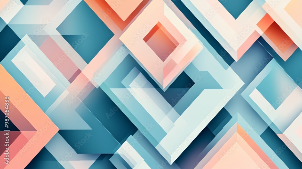 Abstract geometric shapes in vibrant colors Abstract geometric shapes in vibrant colors