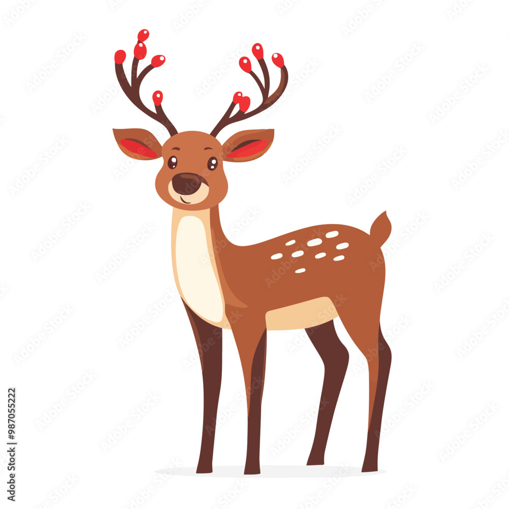 Obraz premium Reindeer in Christmas