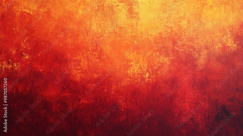 Abstract background with a transition from fiery red to sunset orange, featuring a raw, distressed texture. Abstract background with a transition from fiery red to sunset orange, featuring a raw, distressed texture.