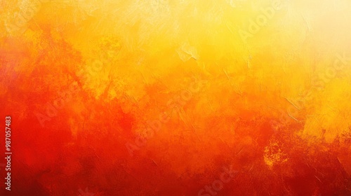 Abstract gradient background with vibrant orange and yellow hues fading into each other, enhanced by a gritty, textured surface.