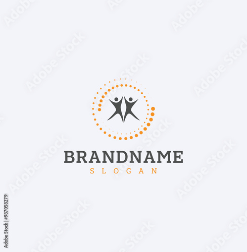 Modern creative community logo. nonprofit organization logo template