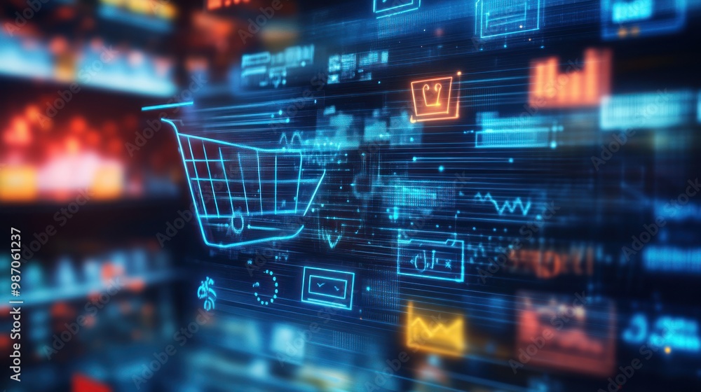 E-commerce Online Retail Analytics data visualization, charts, and graphs presenting insights into digital commerce trends E-commerce Online Retail Analytics data visualization, charts, and graphs presenting insights into digital commerce trends
