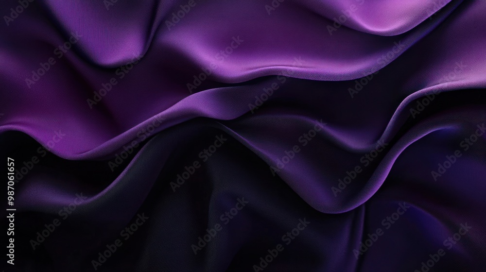 Fototapeta premium A gradient from deep royal purple to midnight black, offering a moody, luxurious feel, perfect for sophisticated and dark-themed designs.