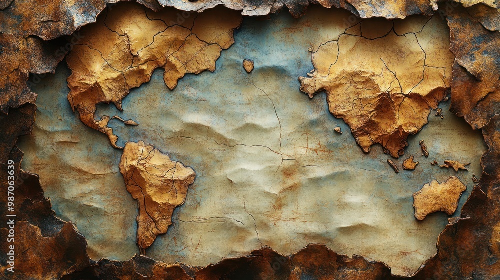 Obraz premium Ancient World Map