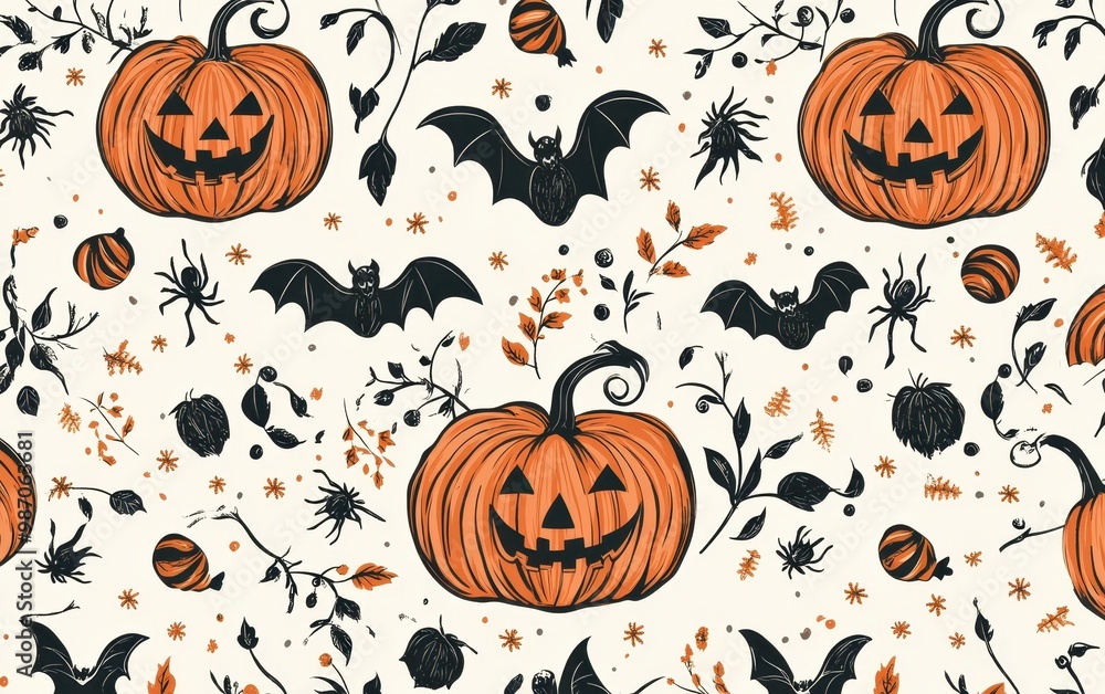 Spooky Halloween Pattern Spooky Halloween Pattern