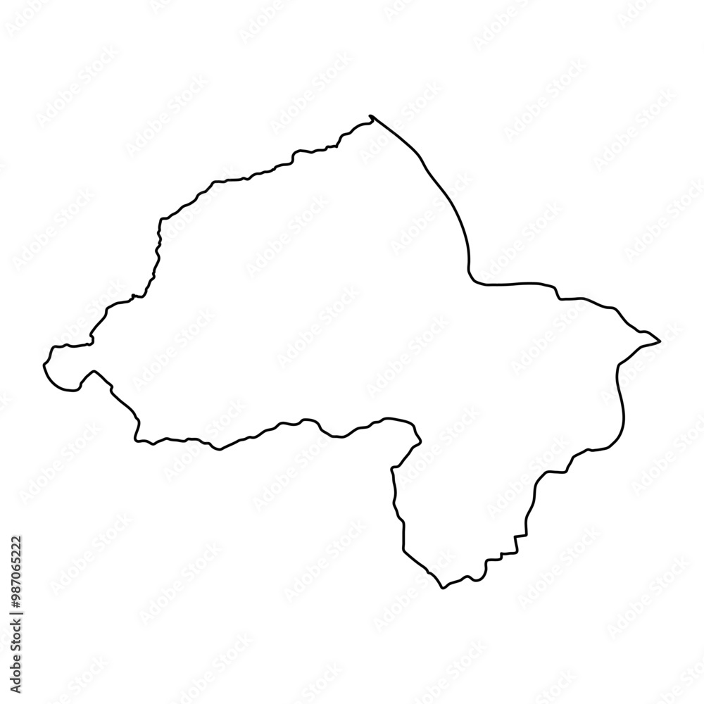 Bajaur district map, administrative division of Pakistan. Vector illustration. Bajaur district map, administrative division of Pakistan. Vector illustration.