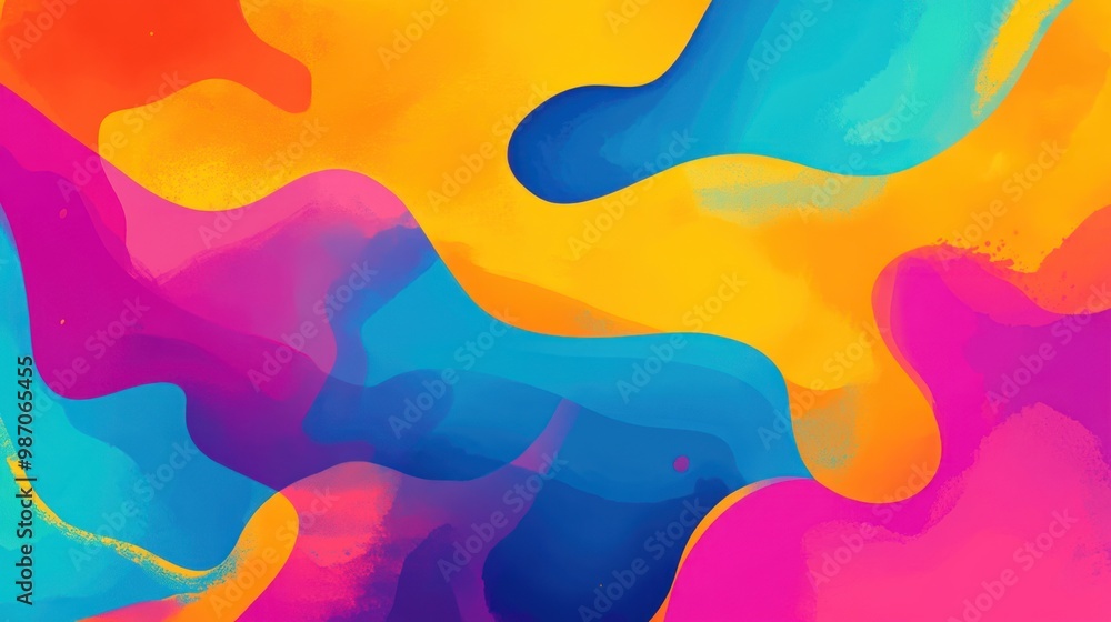 A vibrant color background with bold hues and a playful aesthetic, perfect for creative and artistic design projects. A vibrant color background with bold hues and a playful aesthetic, perfect for creative and artistic design projects.