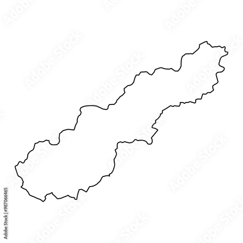 Mansehra district map, administrative division of Pakistan. Vector illustration. photo