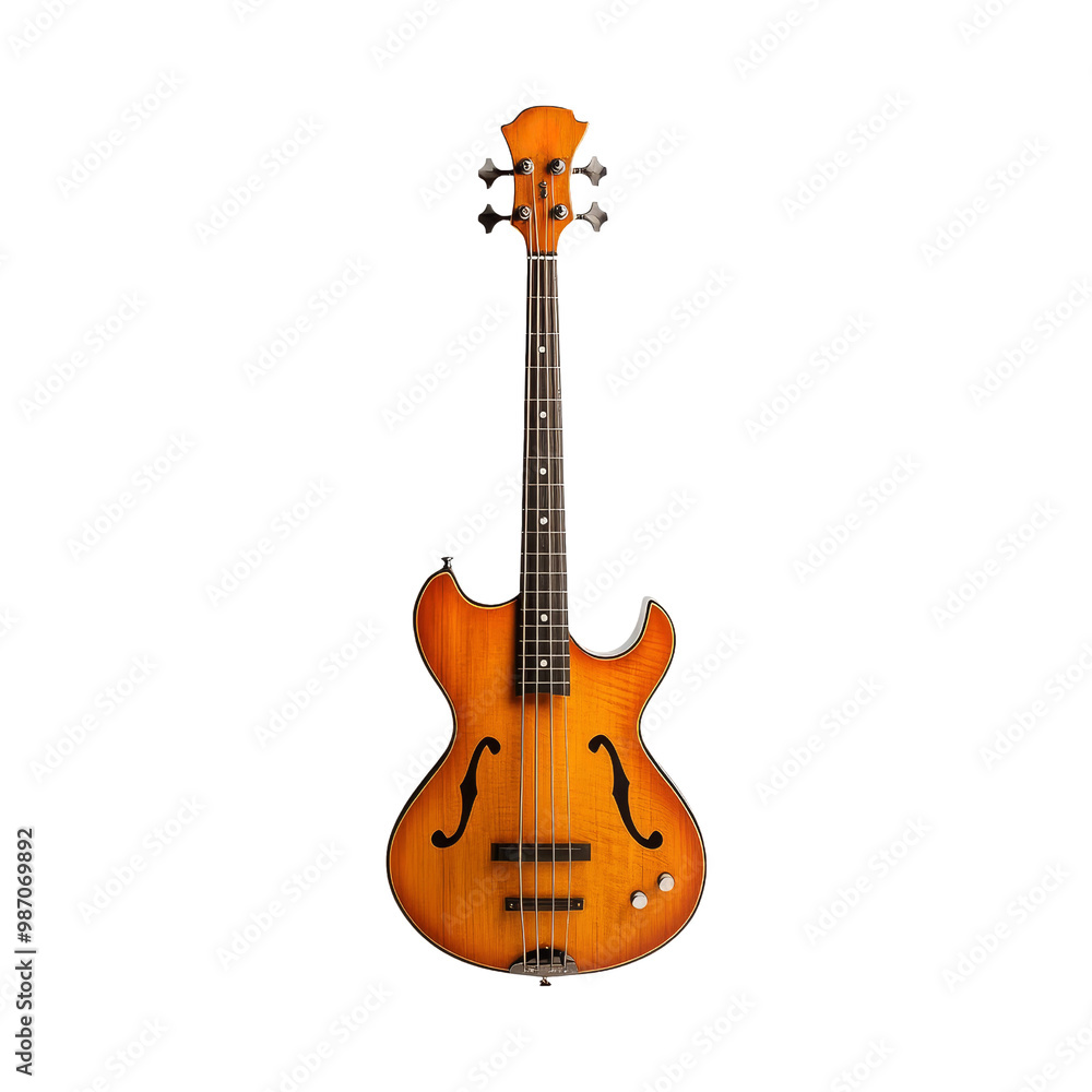 Obraz premium Sunburst Electric Bass Guitar