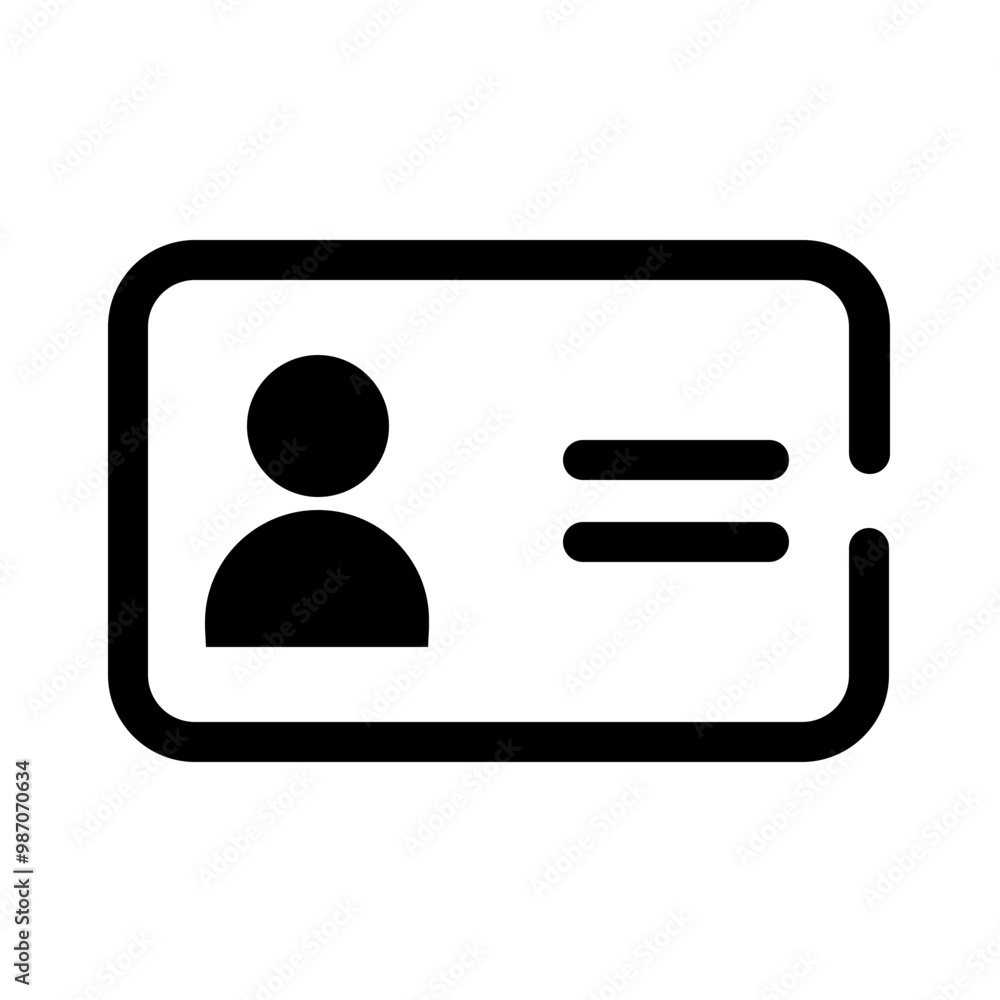 ID Card icon design ID Card icon design