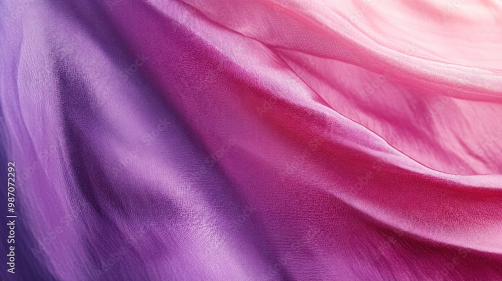 Obraz premium Soft pink to deep purple gradient with a glossy, polished texture, adding a luxurious and smooth finish.