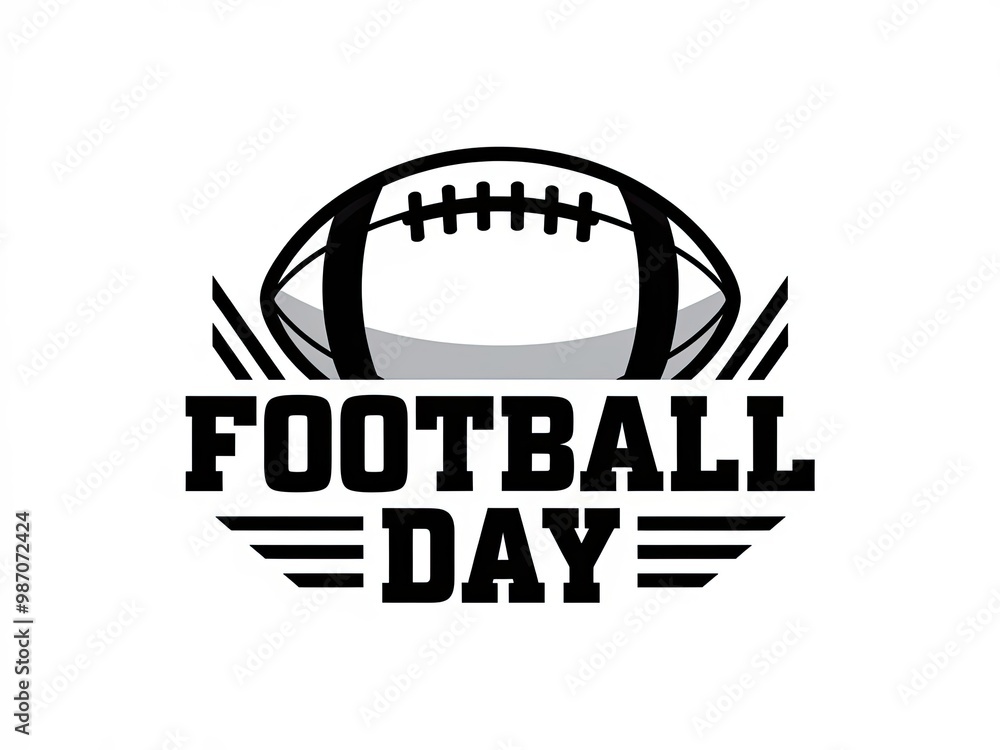 American football ball logo with American football ball logo with