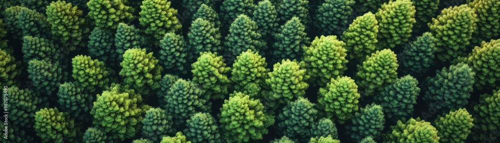 Aerial view of lush green trees showcasing vibrant foliage and natural beauty in a dense forest landscape. Aerial view of lush green trees showcasing vibrant foliage and natural beauty in a dense forest landscape.