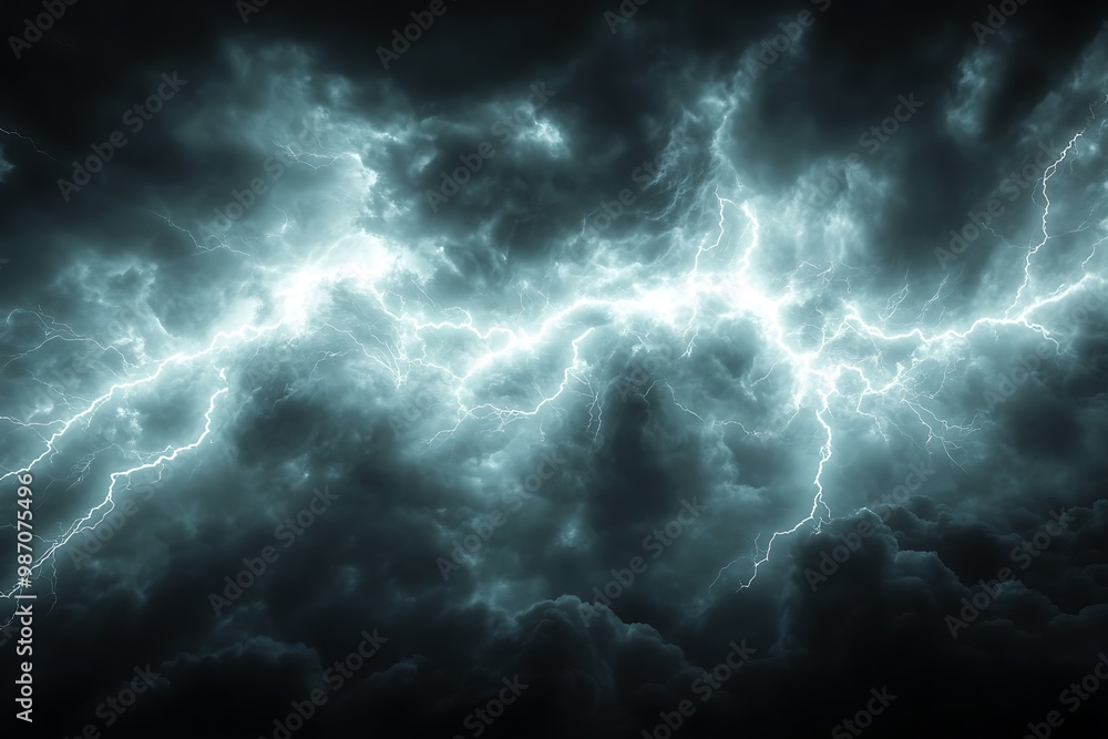 Flash of lightning on dark background. Flash of lightning on dark background.