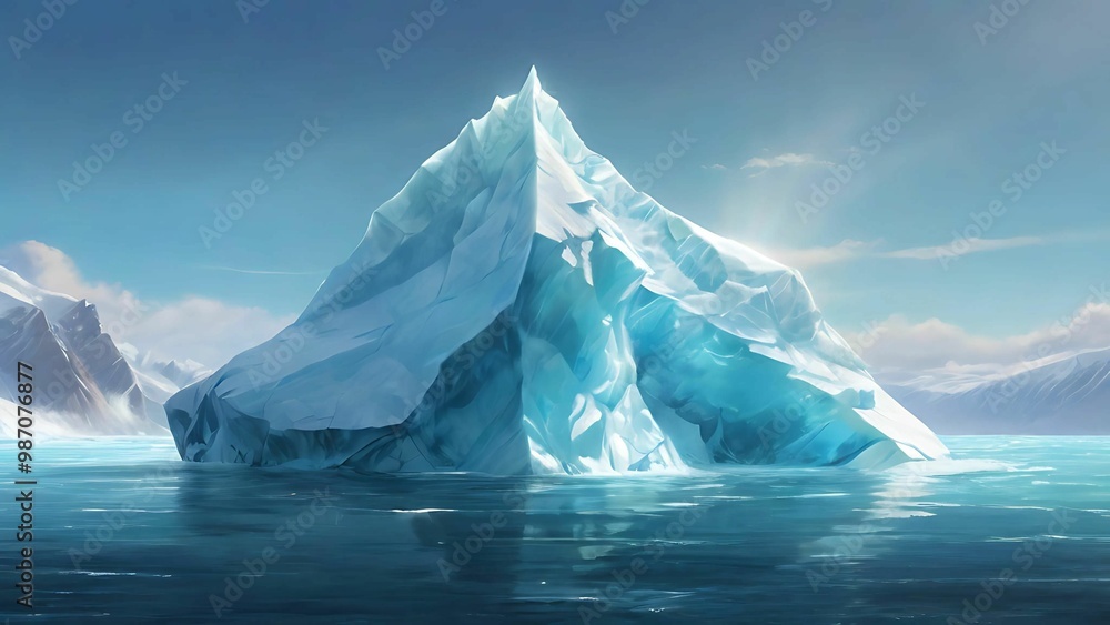 custom made wallpaper toronto digitalIceberg in the ocean