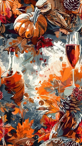 autumn thanksgiving theme background